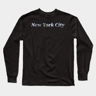 New York City Text 2 Long Sleeve T-Shirt